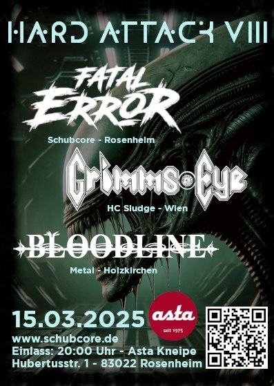 Metal-Konzert: Hard Attack VII mit Fatal Error