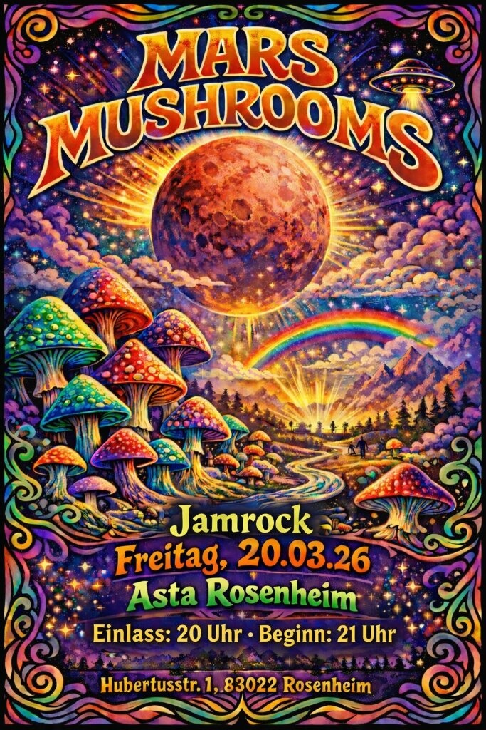 mars mushrooms - LIVE