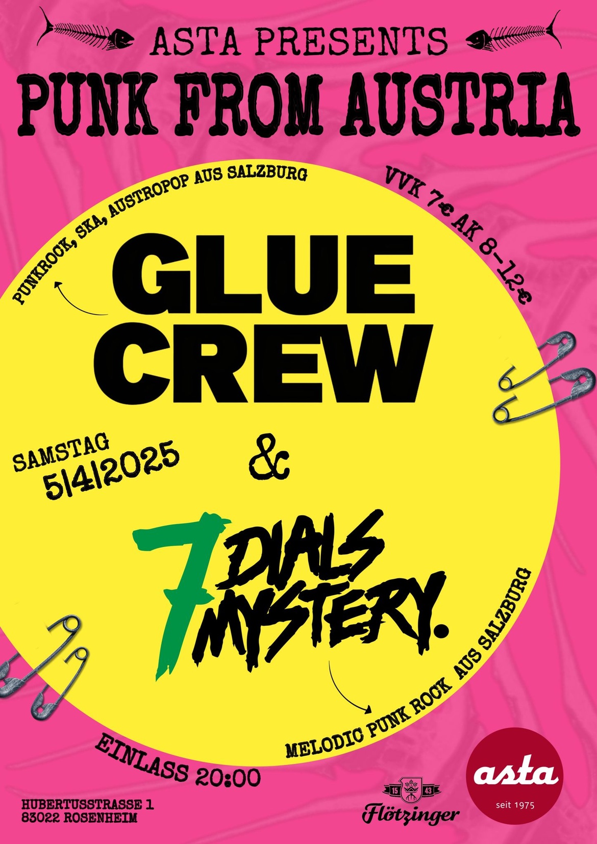 Punkkonzert: Glue Crew & 7Dials Mystery